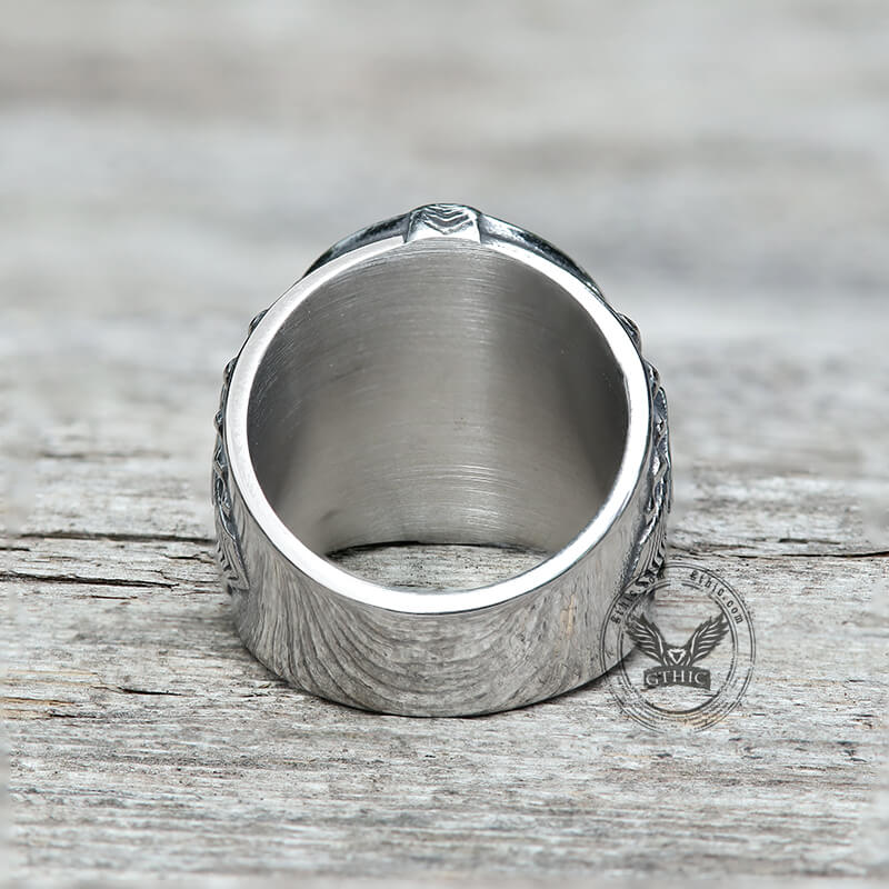 10013-indian-chief-feather-stainless-steel-ring-7.jpg Indian Chief Feather Stainless Steel Ring
