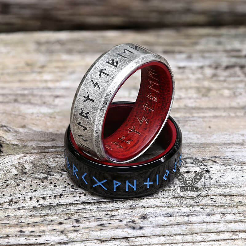 10021-retro-wood-runes-stainless-steel-viking-ring-7.jpg Retro Wood Runes Stainless Steel Viking Ring