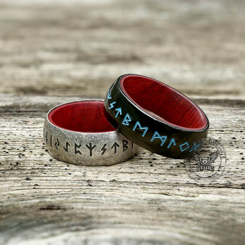 10021-retro-wood-runes-stainless-steel-viking-ring-8.jpg Retro Wood Runes Stainless Steel Viking Ring
