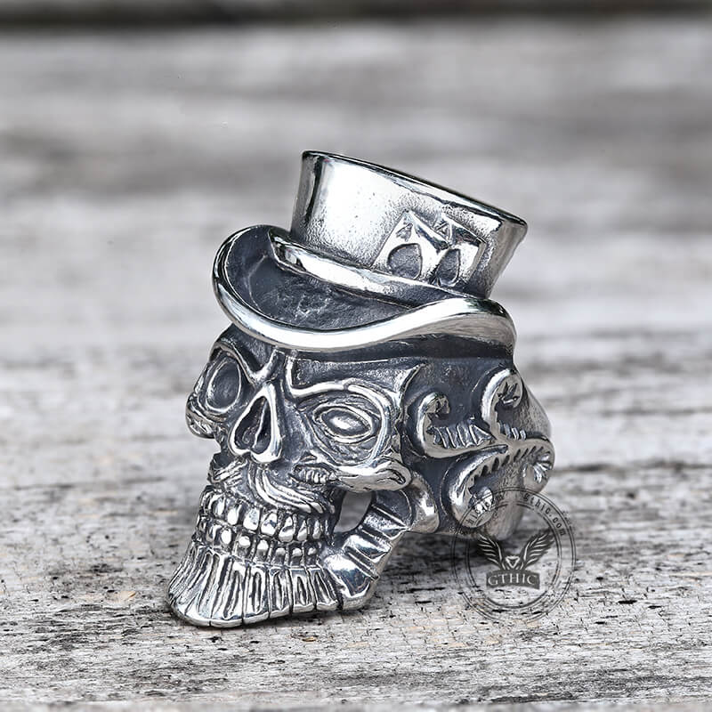 10050-vintage-gentleman-skull-stainless-steel-ring-4.jpg Vintage Gentleman Skull Stainless Steel Ring