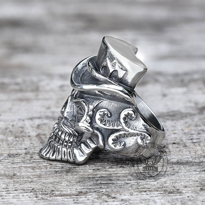10050-vintage-gentleman-skull-stainless-steel-ring-5.jpg Vintage Gentleman Skull Stainless Steel Ring