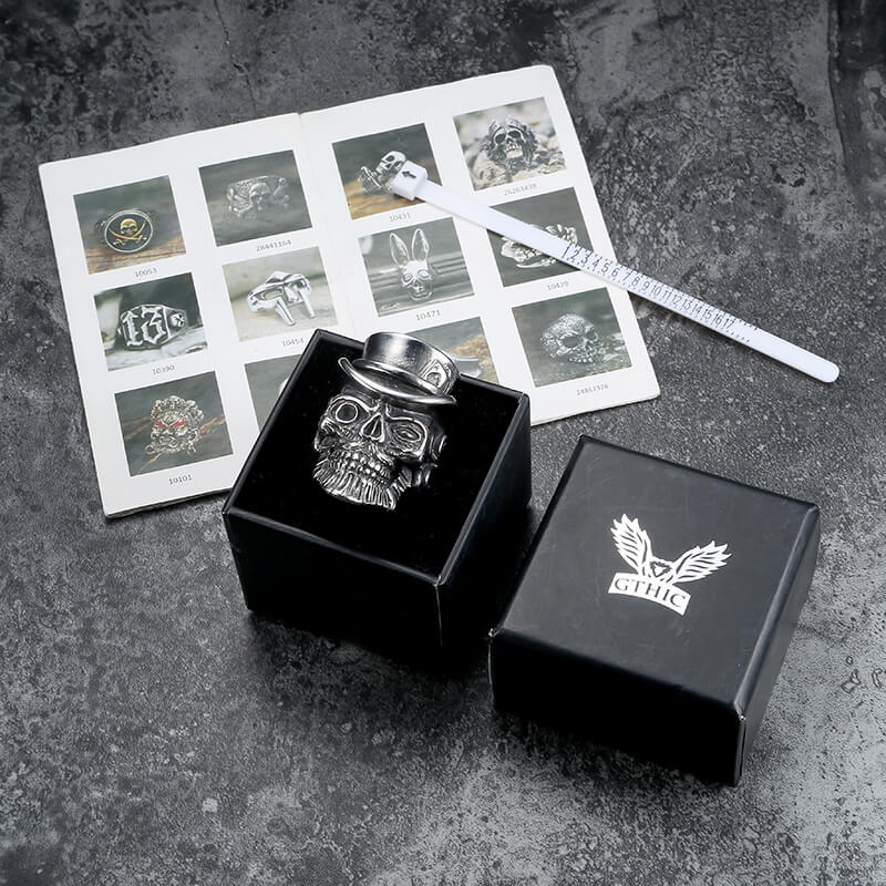 10050-vintage-gentleman-skull-stainless-steel-ring-7.jpg Vintage Gentleman Skull Stainless Steel Ring