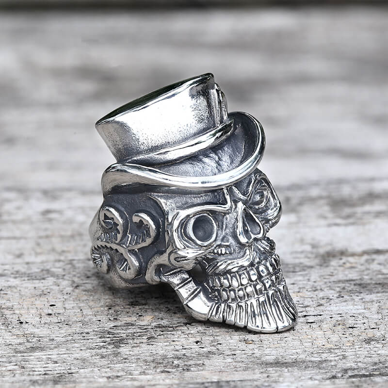 10055-stainless-steel-11-stainless-steel-11-variation-1.jpg Vintage Gentleman Skull Stainless Steel Ring