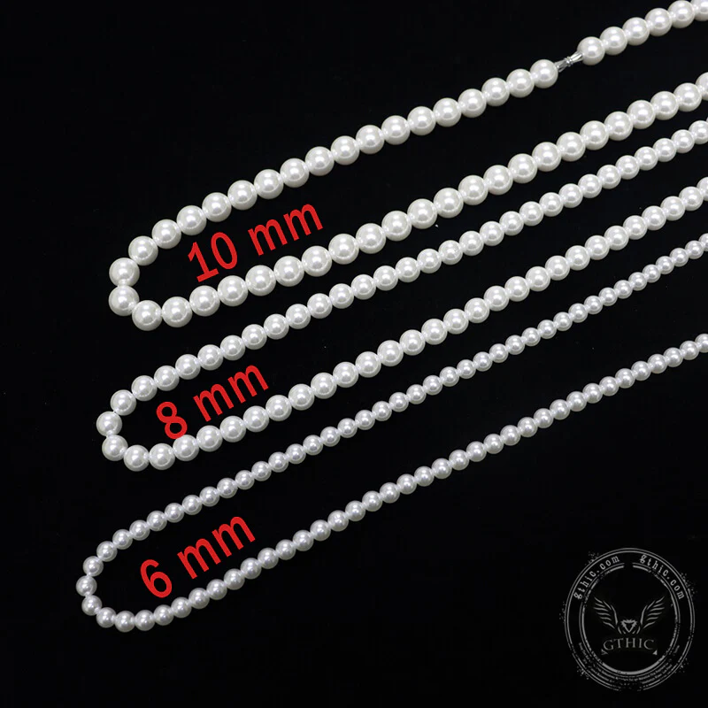 GTHIC Minimalist Hip Hop Pearl Necklace