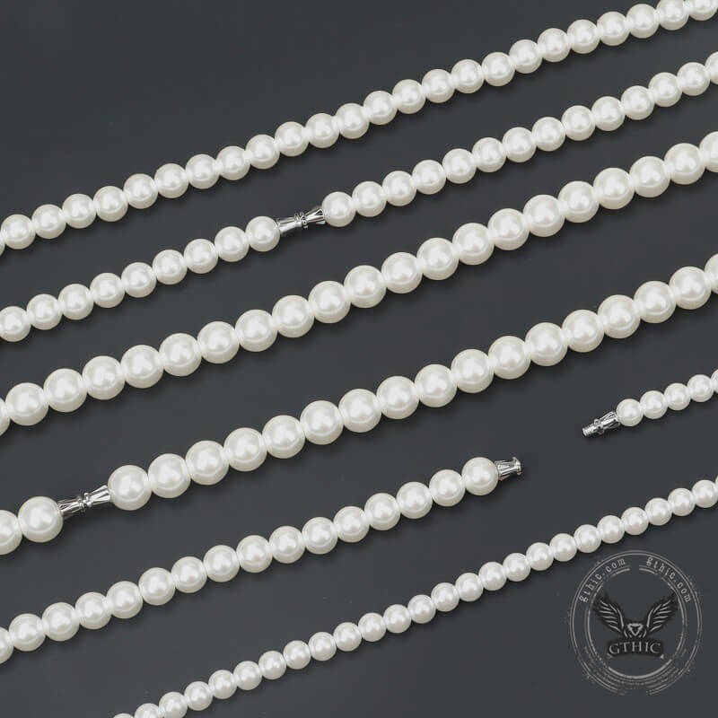 GTHIC Minimalist Hip Hop Pearl Necklace