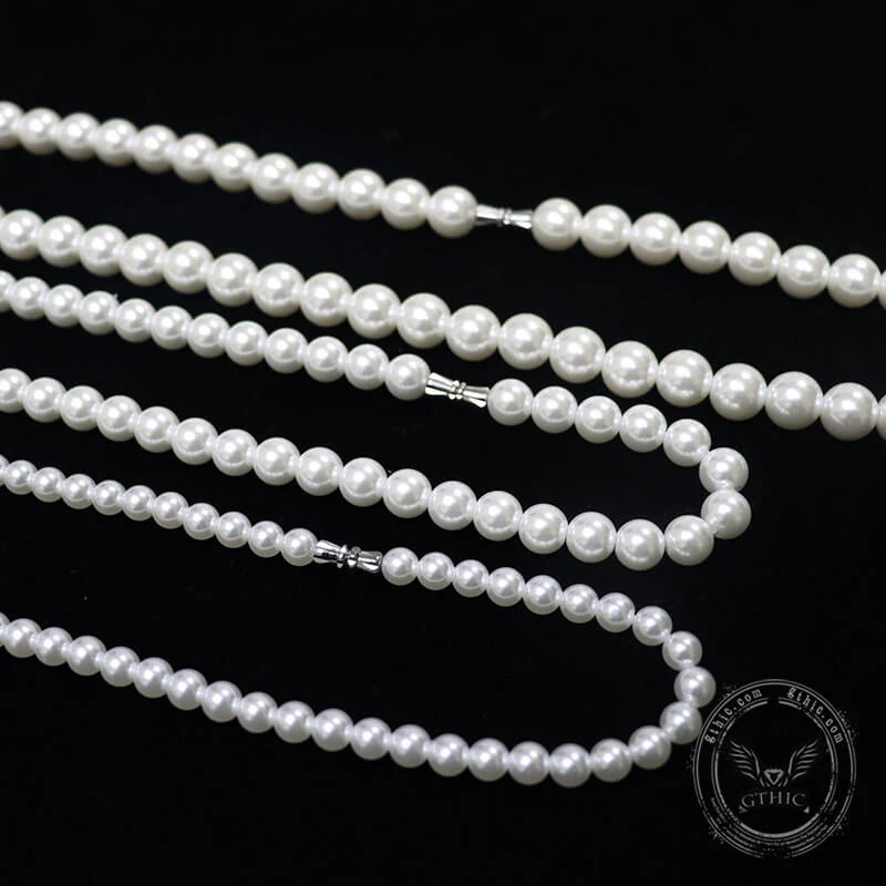 GTHIC Minimalist Hip Hop Pearl Necklace