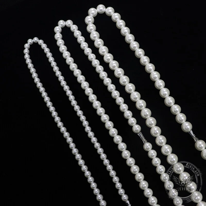 GTHIC Minimalist Hip Hop Pearl Necklace