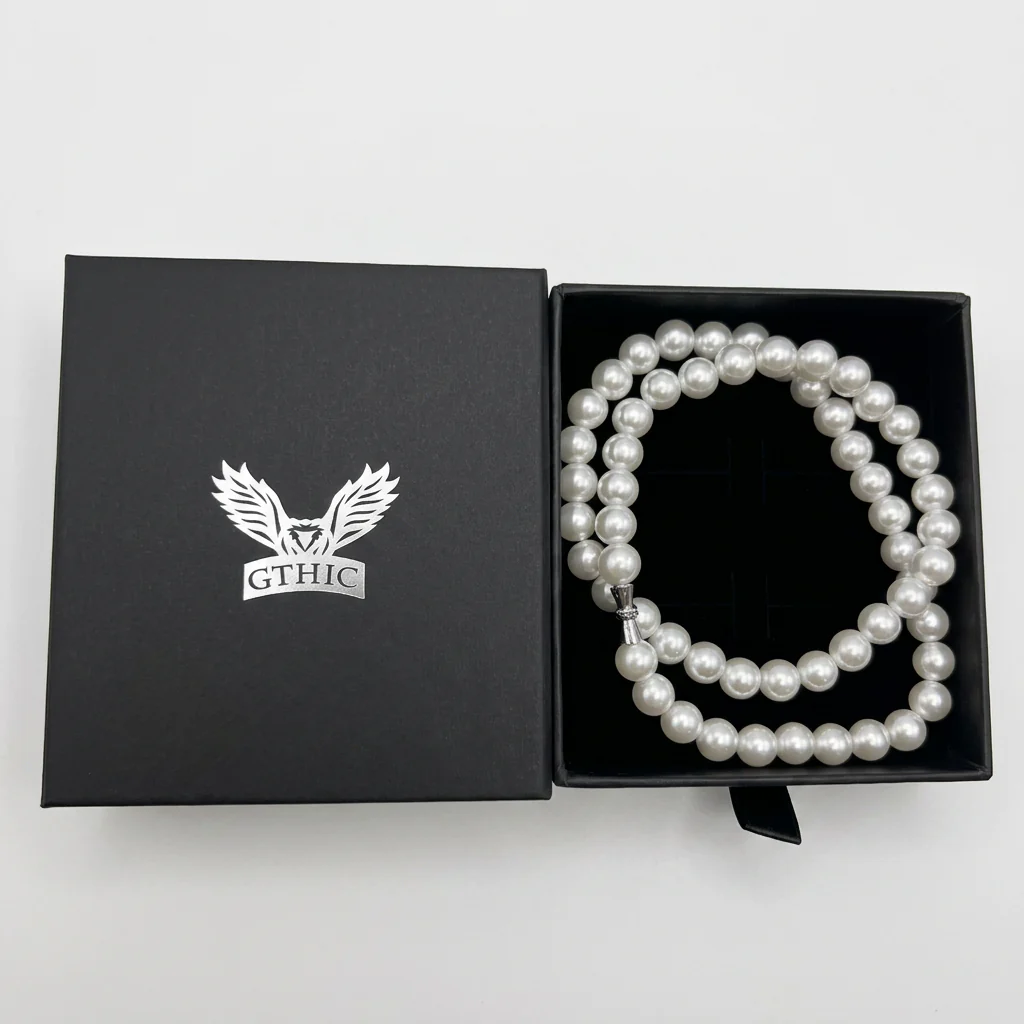 GTHIC Minimalist Hip Hop Pearl Necklace