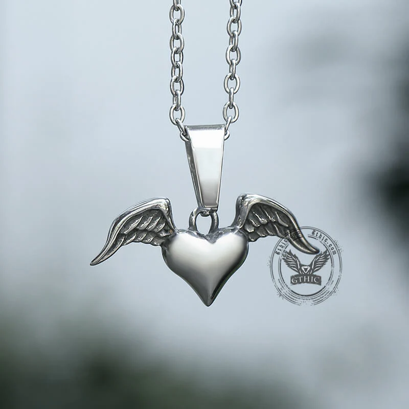 10113-heart-with-wings-stainless-steel-pendant-5.webp Heart With Wings Stainless Steel Pendant