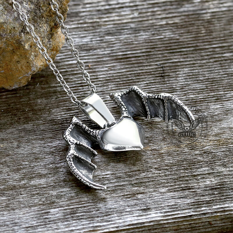 10113-heart-with-wings-stainless-steel-pendant-6.jpg Heart With Wings Stainless Steel Pendant