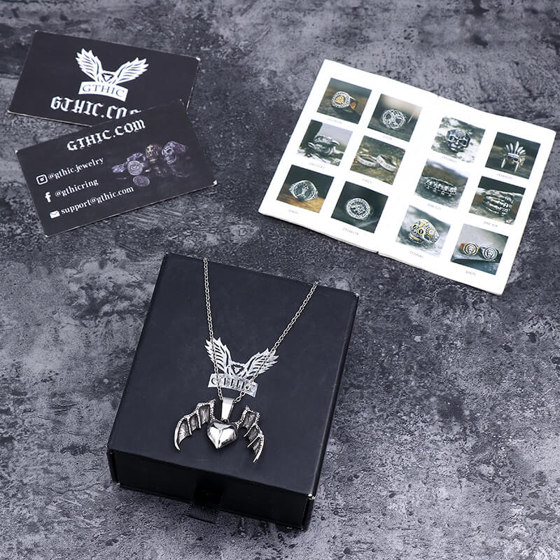 10113-heart-with-wings-stainless-steel-pendant-9.jpg Heart With Wings Stainless Steel Pendant