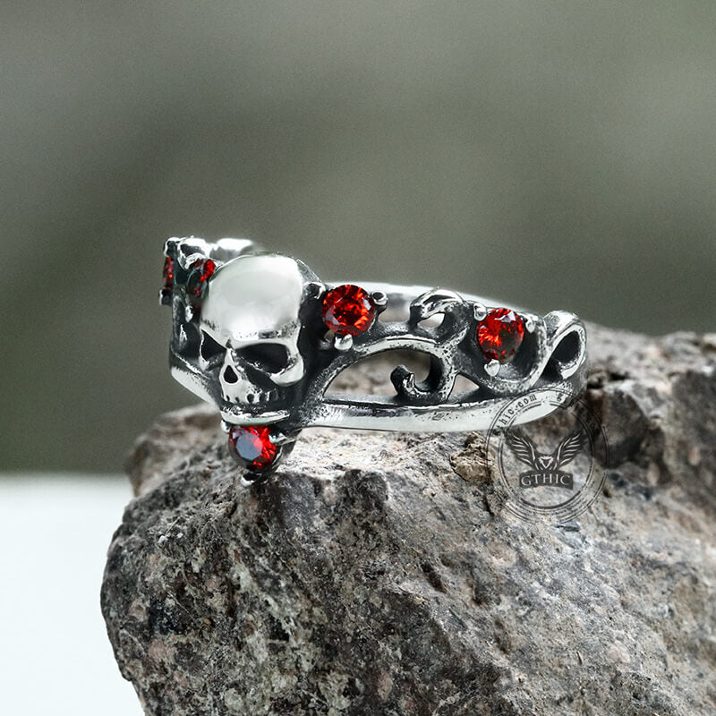 10233-gothic-red-stone-skull-stainless-steel-ring-4.jpg Gothic Red Stone Skull Stainless Steel Ring