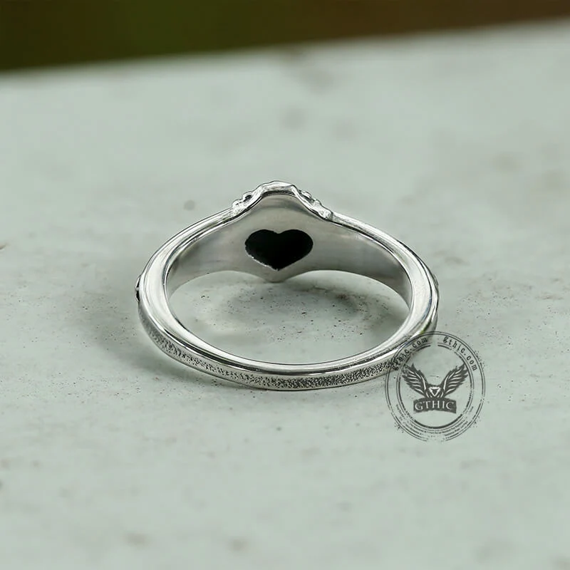 Retro Sacred Heart Of Jesus Stainless Steel Ring