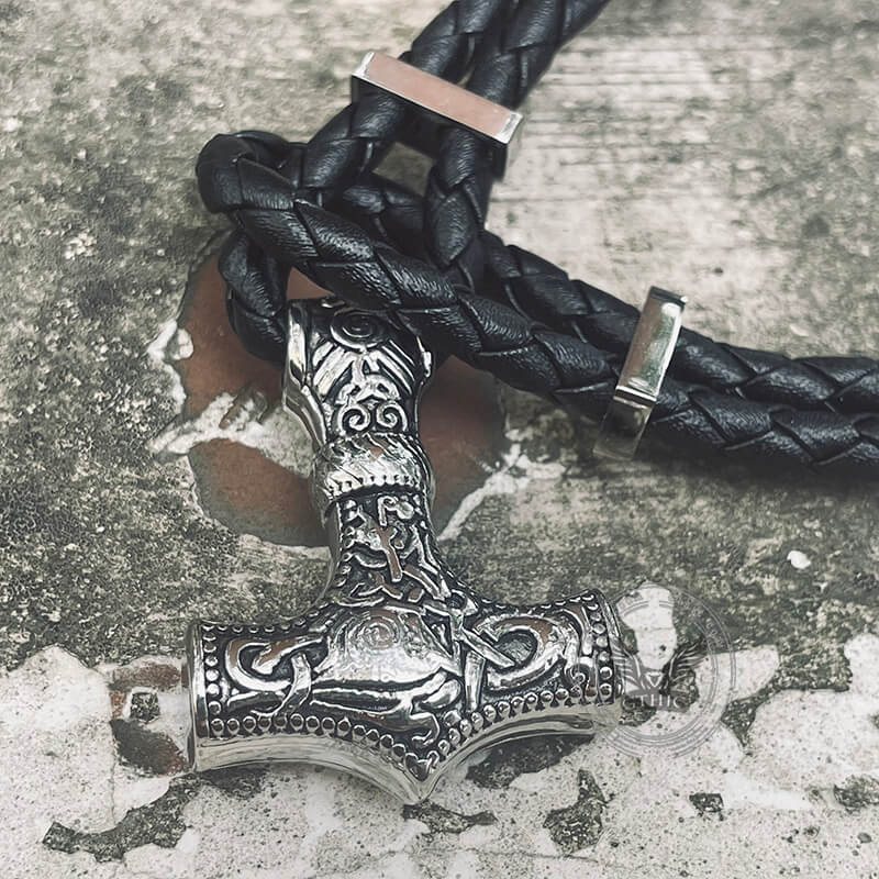 10297-thor-s-hammer-viking-stainless-steel-bracelet-3.jpg Thor's Hammer Viking Stainless Steel Bracelet