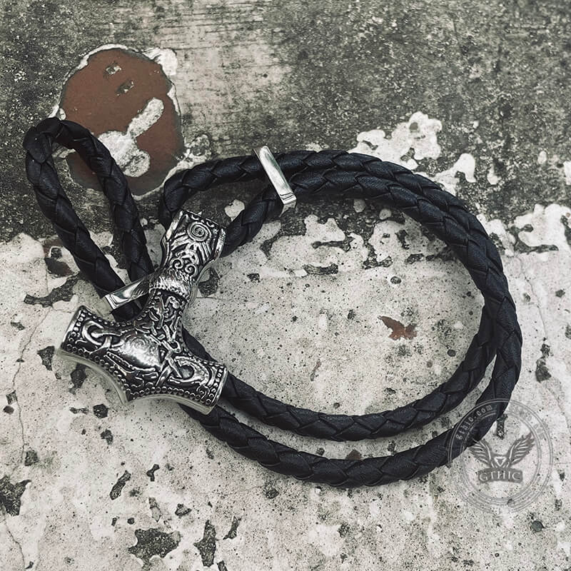 10297-thor-s-hammer-viking-stainless-steel-bracelet-5.jpg Thor's Hammer Viking Stainless Steel Bracelet