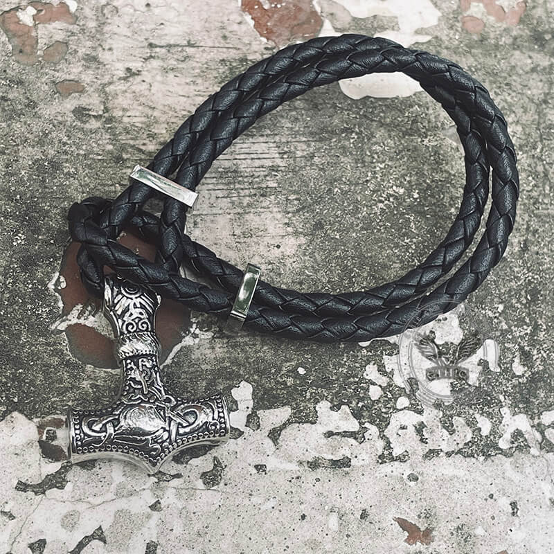 10297-thor-s-hammer-viking-stainless-steel-bracelet-6.jpg Thor's Hammer Viking Stainless Steel Bracelet