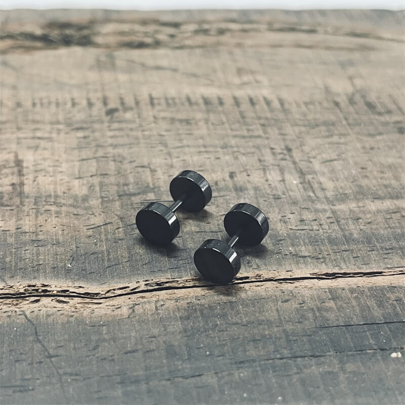 10307-black-minimalist-geometric-stainless-steel-stud-earrings-4.jpg Black Minimalist Geometric Stainless Steel Stud Earrings