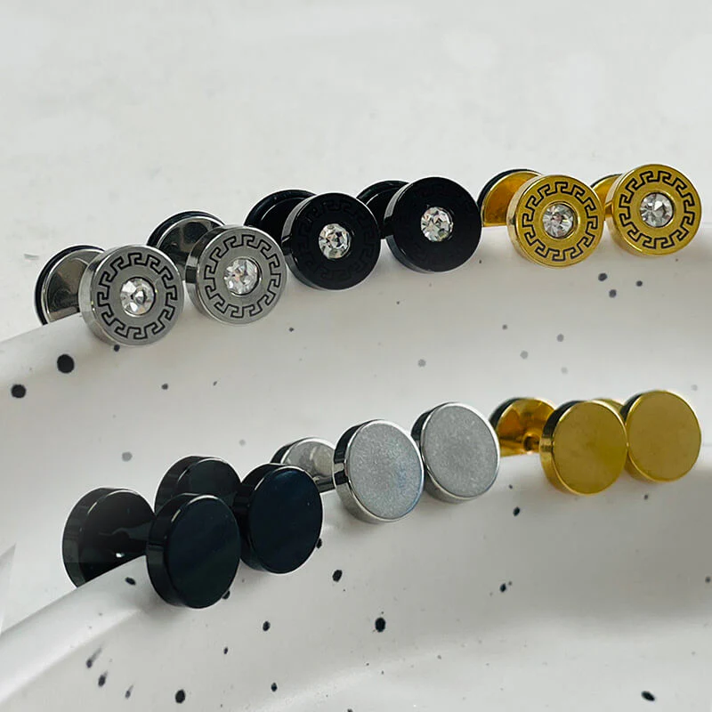 10326-simple-great-wall-pattern-stainless-steel-stud-earrings-1.webp Simple Great Wall Pattern Stainless Steel Stud Earrings