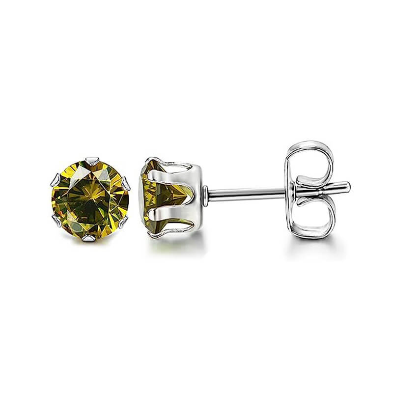 10392-birthstone-zirconia-stainless-steel-stud-earrings-11.jpg Birthstone Zirconia Stainless Steel Stud Earrings
