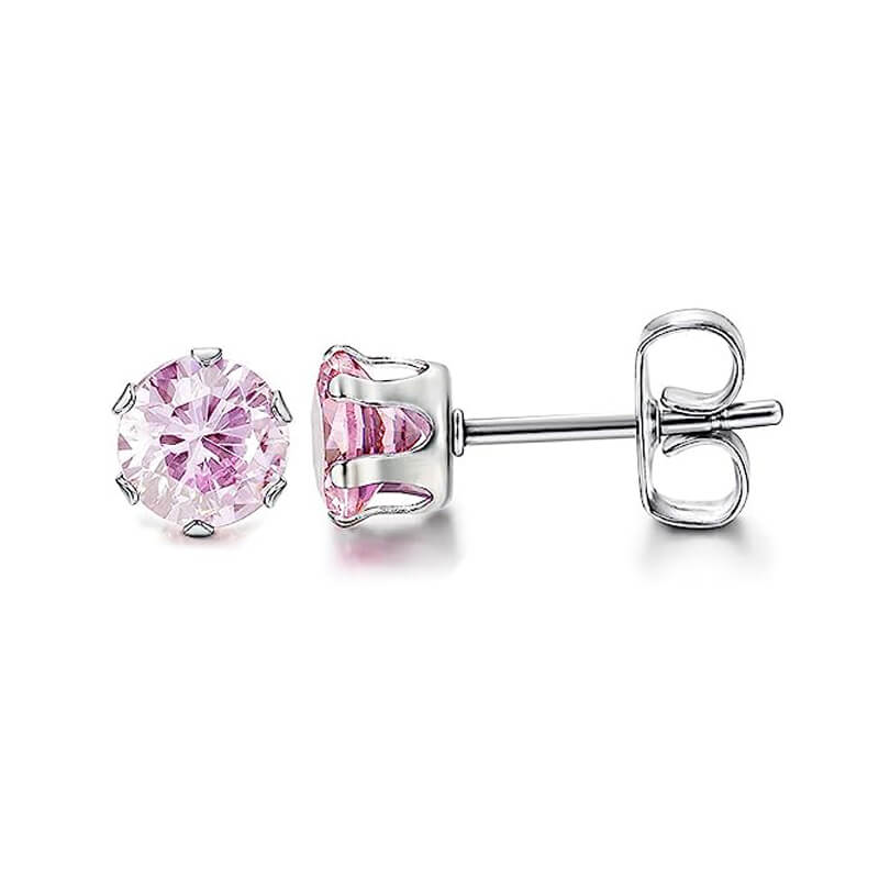 10392-birthstone-zirconia-stainless-steel-stud-earrings-14.jpg Birthstone Zirconia Stainless Steel Stud Earrings