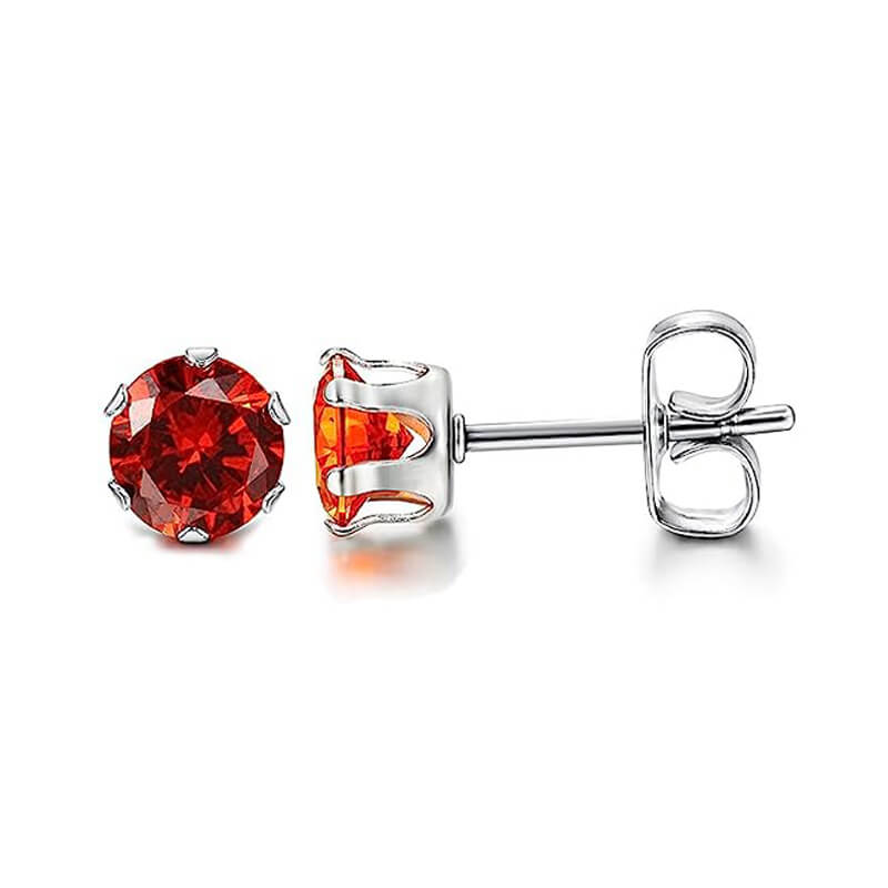 10392-birthstone-zirconia-stainless-steel-stud-earrings-5.jpg Birthstone Zirconia Stainless Steel Stud Earrings