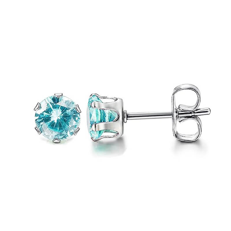 10392-birthstone-zirconia-stainless-steel-stud-earrings-7.jpg Birthstone Zirconia Stainless Steel Stud Earrings