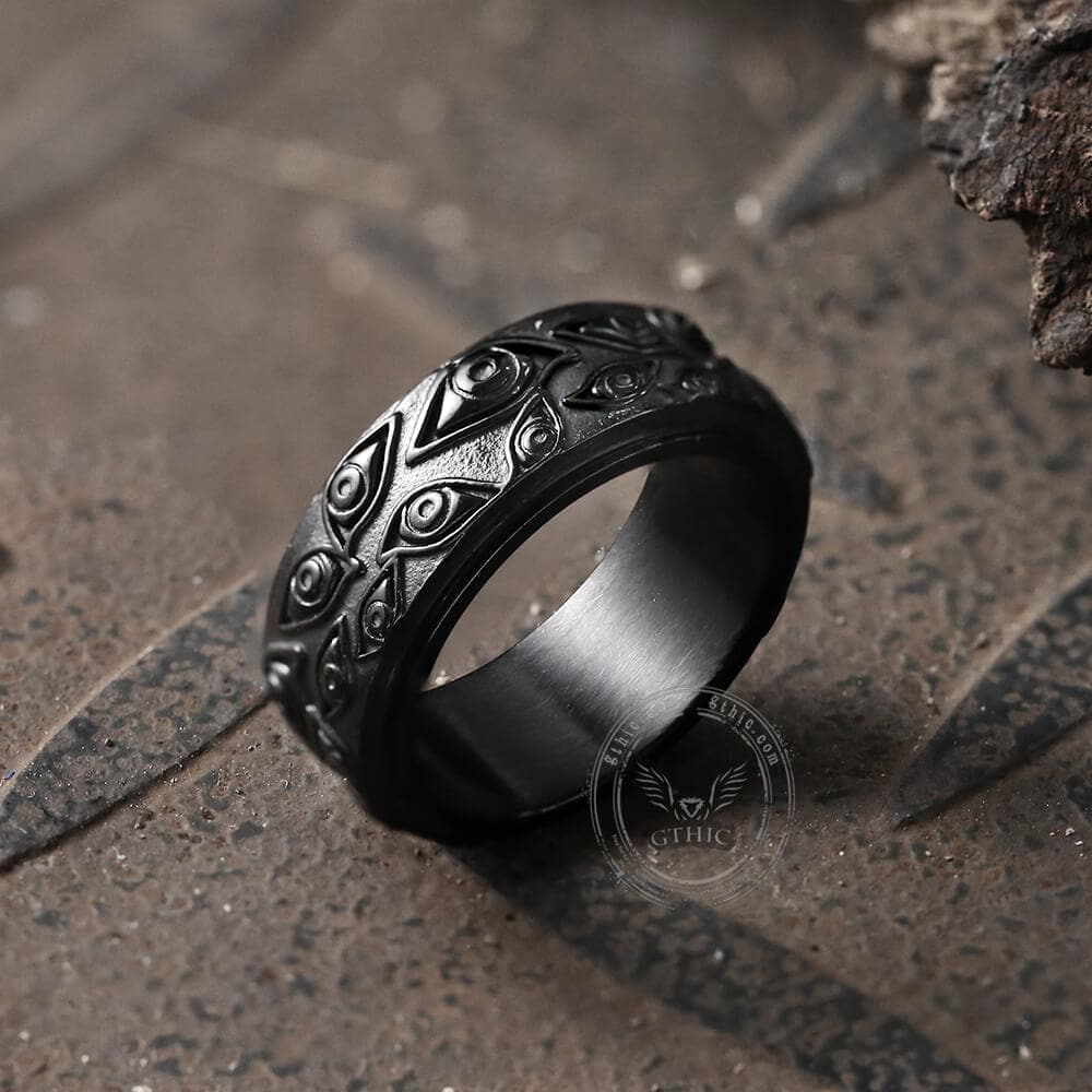 10454-evil-eye-stainless-steel-spinner-ring-7.jpg Evil Eye Stainless Steel Spinner Ring
