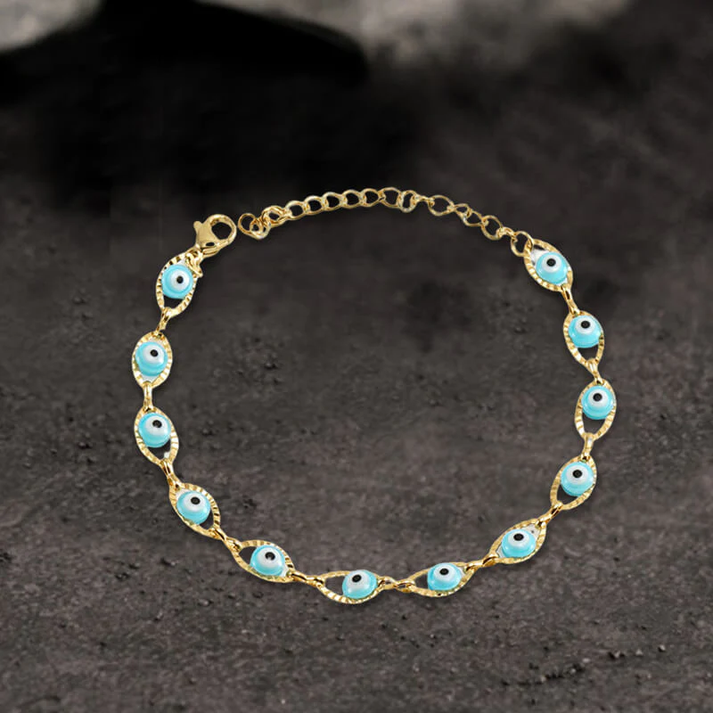10477-gold-plated-evil-eye-stainless-steel-bracelet-14.webp Gold Plated Evil Eye Stainless Steel Bracelet