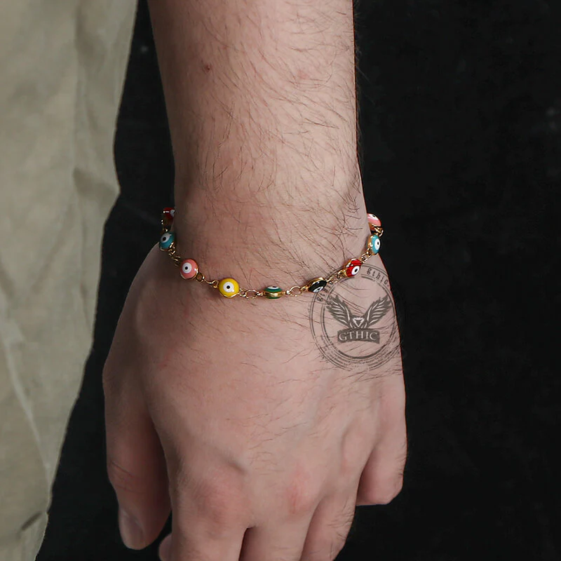 10477-gold-plated-evil-eye-stainless-steel-bracelet-2.webp Gold Plated Evil Eye Stainless Steel Bracelet