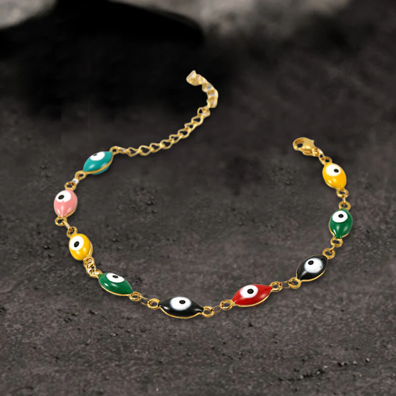 10477-gold-plated-evil-eye-stainless-steel-bracelet-7.webp Gold Plated Evil Eye Stainless Steel Bracelet
