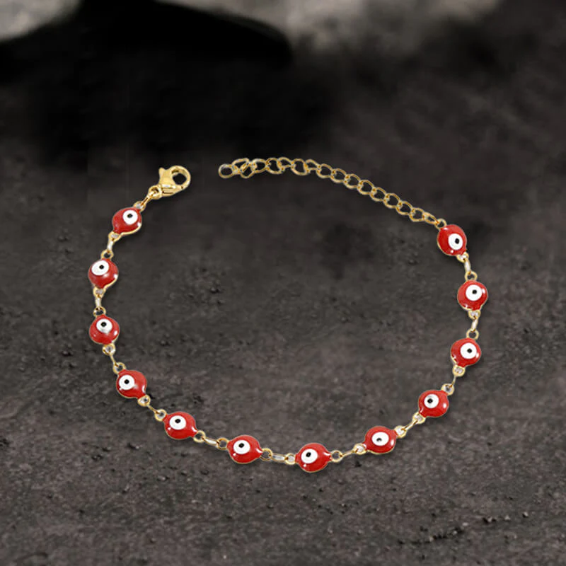 10481-round-red-round-red-variation-1.webp Gold Plated Evil Eye Stainless Steel Bracelet