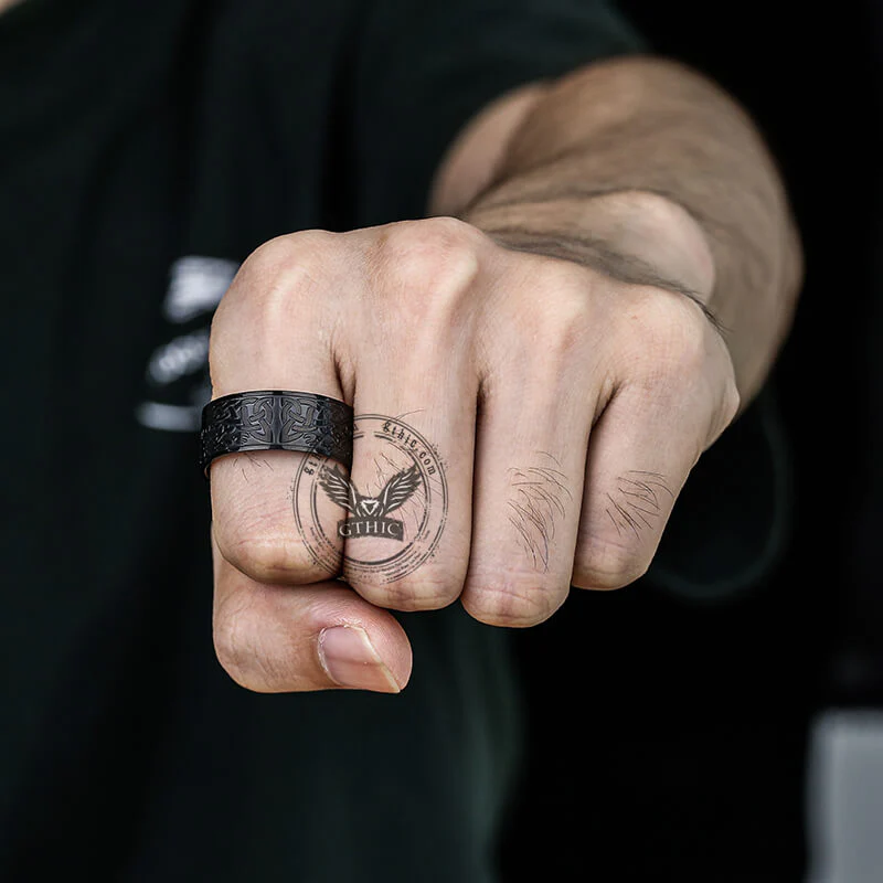 10556-tree-of-life-design-stainless-steel-viking-ring-2.webp Tree Of Life Design Stainless Steel Viking Ring