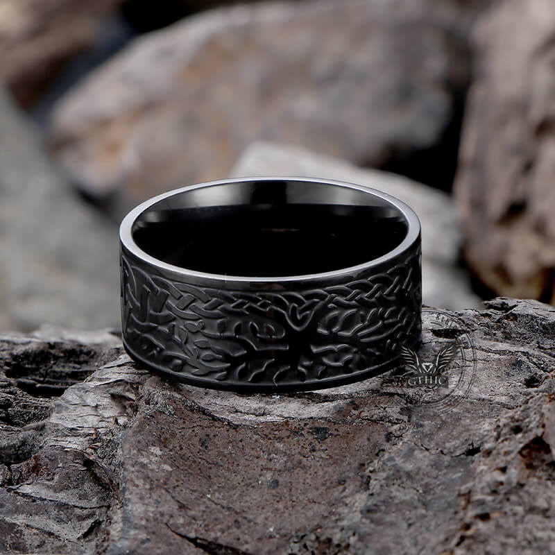10556-tree-of-life-design-stainless-steel-viking-ring-4.jpg Tree Of Life Design Stainless Steel Viking Ring
