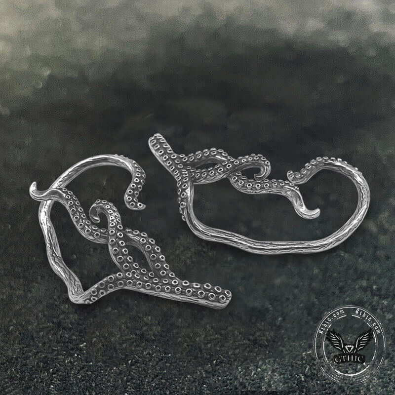 10613-octopus-tentacles-stainless-steel-ear-cuffs-5.jpg Octopus Tentacles Stainless Steel Ear Cuffs
