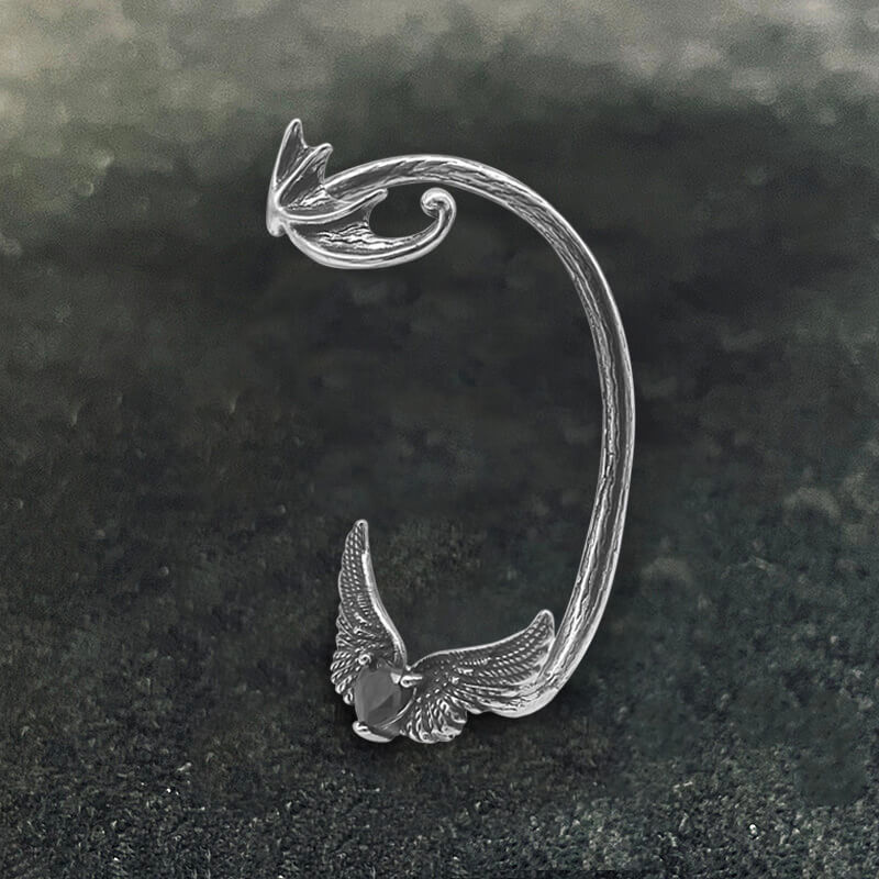 10616-heart-shape-zircon-devil-wings-stainless-steel-ear-cuff-earrings-3.jpg Heart Shape Zircon Devil Wings Stainless Steel Ear Cuff Earrings