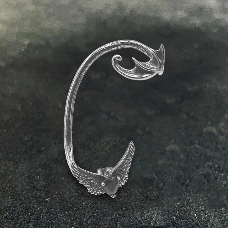 10616-heart-shape-zircon-devil-wings-stainless-steel-ear-cuff-earrings-4.jpg Heart Shape Zircon Devil Wings Stainless Steel Ear Cuff Earrings