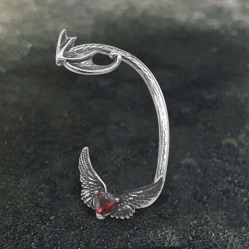 10616-heart-shape-zircon-devil-wings-stainless-steel-ear-cuff-earrings-6.jpg Heart Shape Zircon Devil Wings Stainless Steel Ear Cuff Earrings