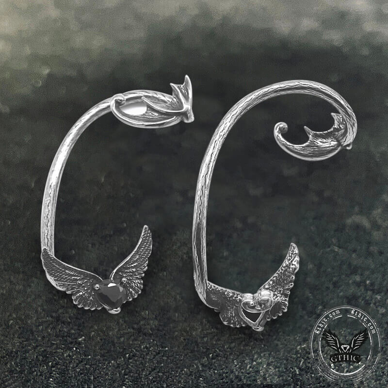 10616-heart-shape-zircon-devil-wings-stainless-steel-ear-cuff-earrings-8.jpg Heart Shape Zircon Devil Wings Stainless Steel Ear Cuff Earrings
