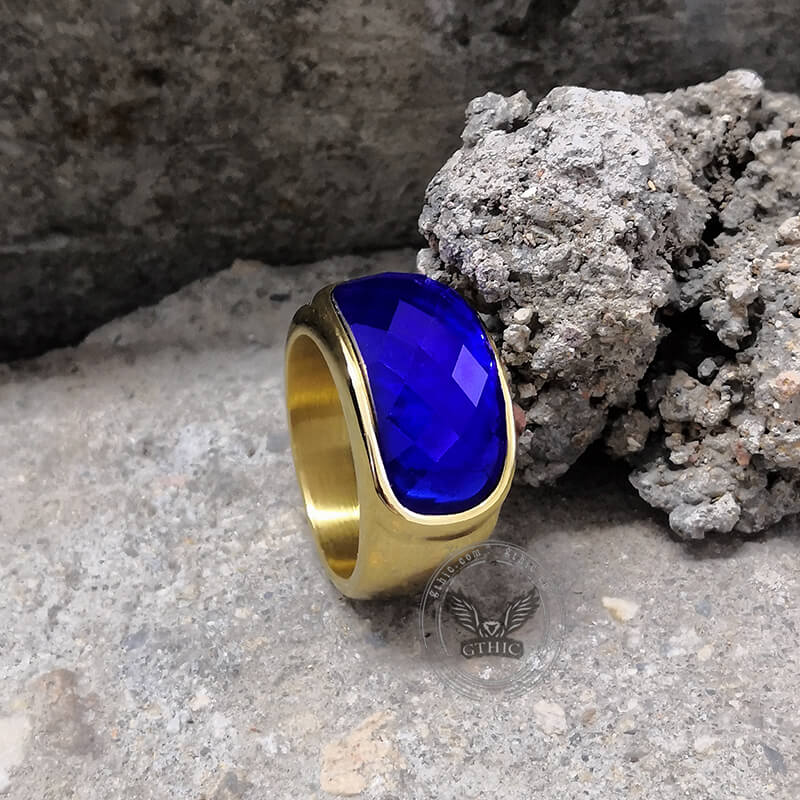 10643-gem-set-stainless-steel-minimalism-ring-10.jpg Gem Set Stainless Steel Minimalism Ring