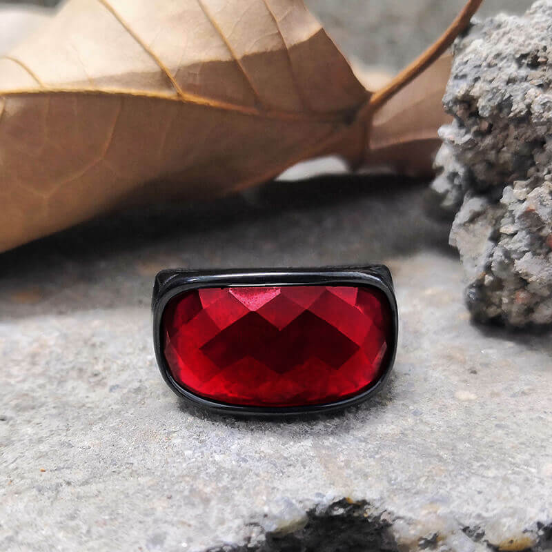 10643-gem-set-stainless-steel-minimalism-ring-15.jpg Gem Set Stainless Steel Minimalism Ring