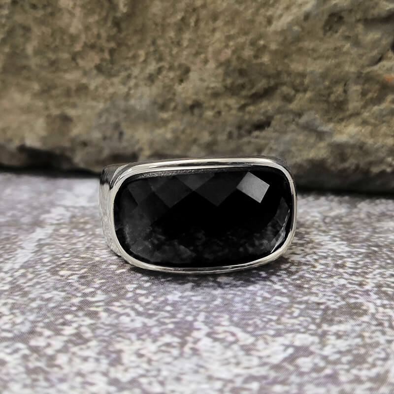 10643-gem-set-stainless-steel-minimalism-ring-17.jpg Gem Set Stainless Steel Minimalism Ring
