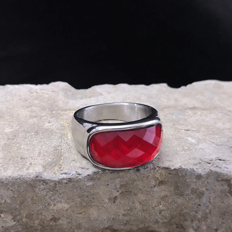 10643-gem-set-stainless-steel-minimalism-ring-3.webp Gem Set Stainless Steel Minimalism Ring