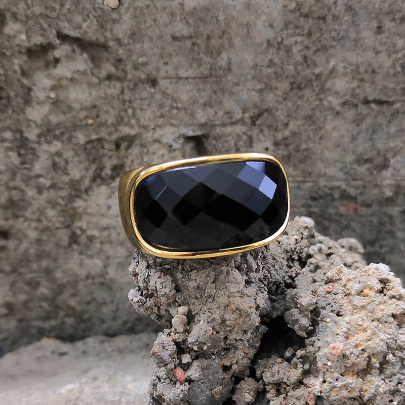 10643-gem-set-stainless-steel-minimalism-ring-4.jpg Gem Set Stainless Steel Minimalism Ring