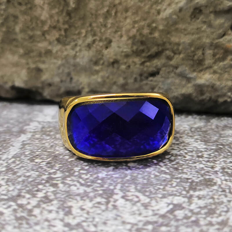 10643-gem-set-stainless-steel-minimalism-ring-5.jpg Gem Set Stainless Steel Minimalism Ring