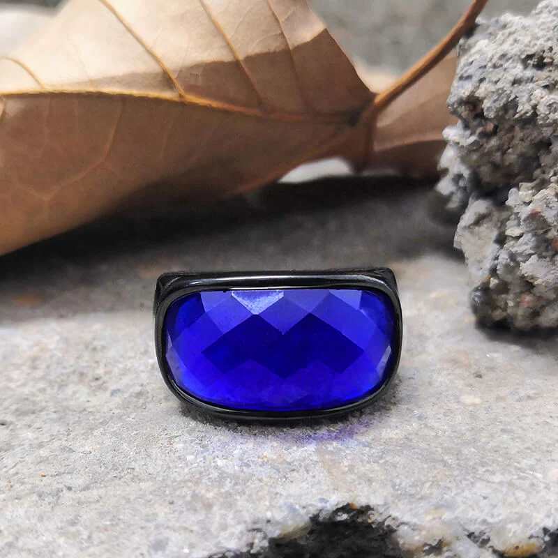 10643-gem-set-stainless-steel-minimalism-ring-7.webp Gem Set Stainless Steel Minimalism Ring