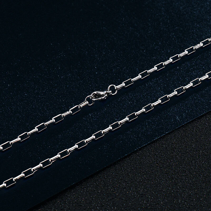 10761-simple-stainless-steel-box-chain-1.webp Simple Stainless Steel Box Chain