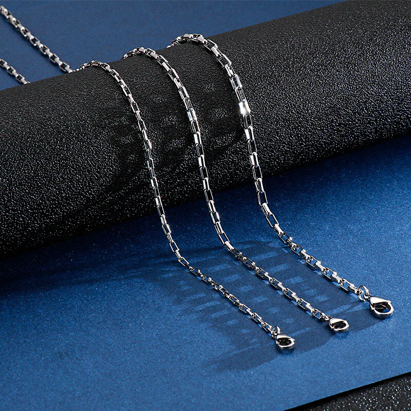 Simple Stainless Steel Box Chain