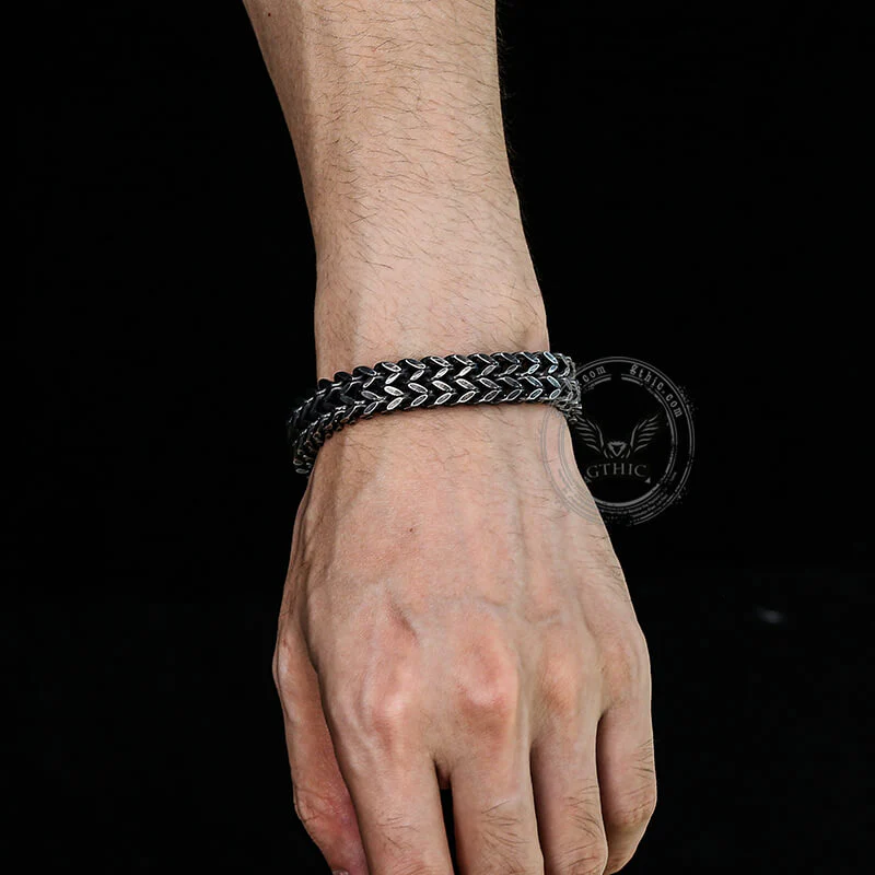 10810-double-layer-braided-keel-stainless-steel-bracelet-3.webp Double Layer Braided Keel Stainless Steel Bracelet