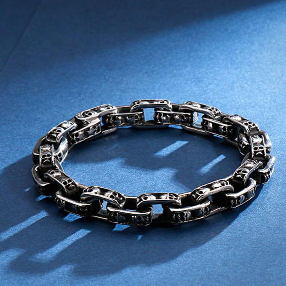 Punk Skull Stainless Steel Bracelet
