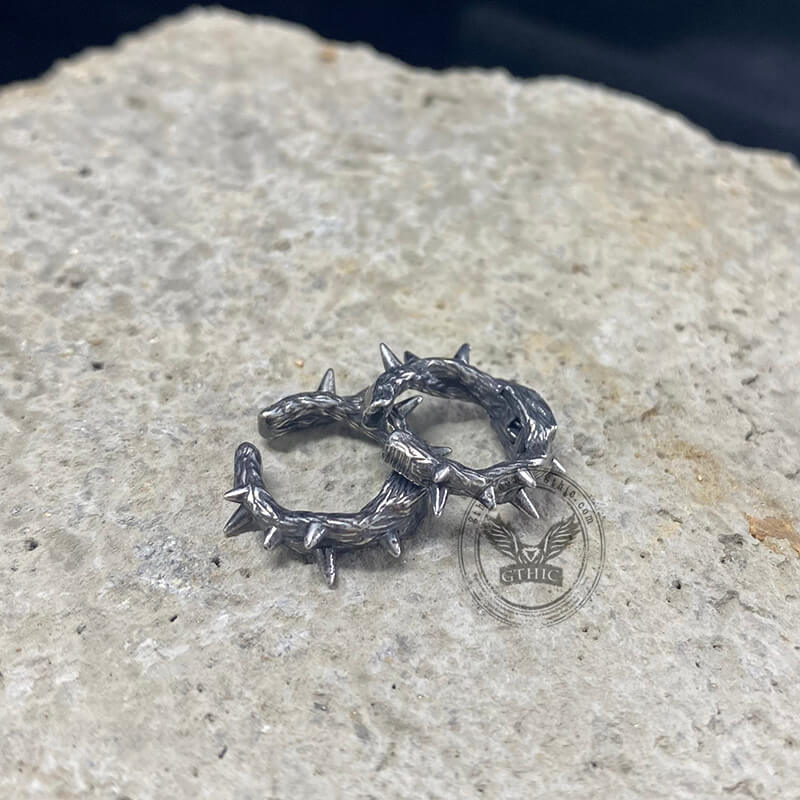 10832-vintage-thorns-stainless-steel-ear-clips-4.jpg Vintage Thorns Stainless Steel Ear Clips